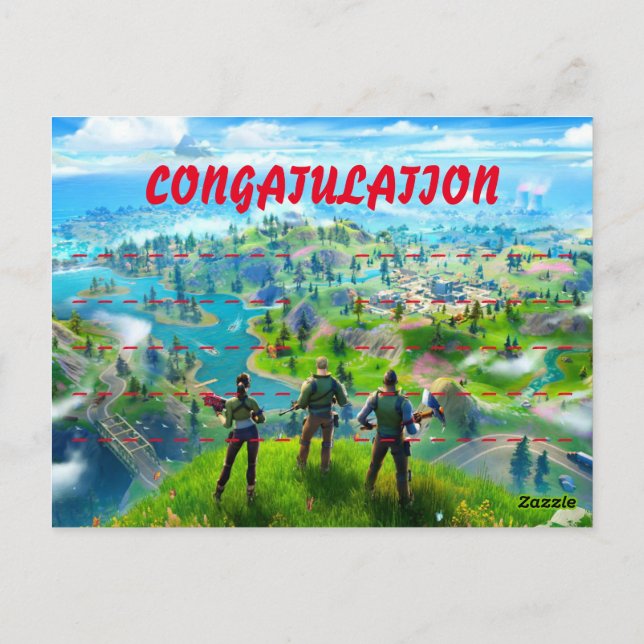 Thanks Giving Fornite Postcard (Back)