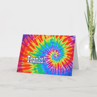 Thanks Groovy Tie-Dye Card
