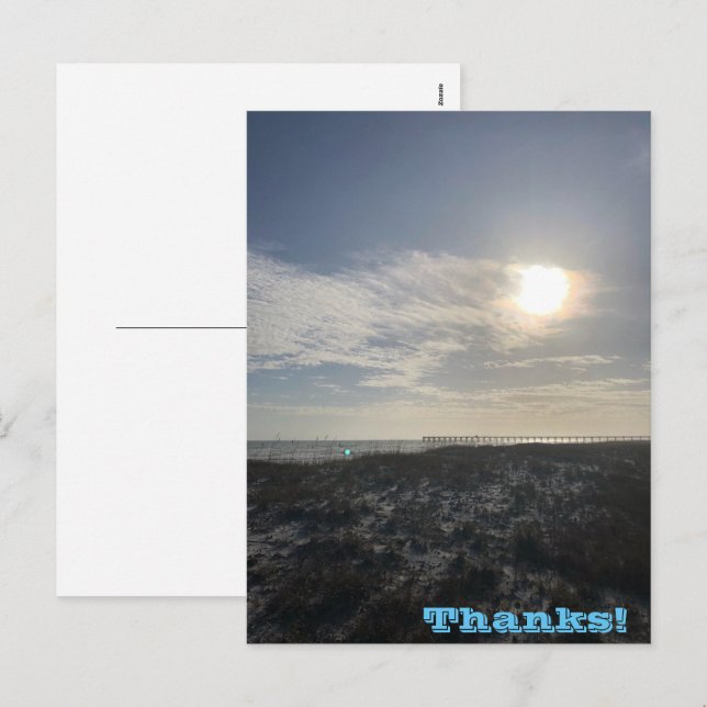 Thanks Holiday Postcard (Front/Back)