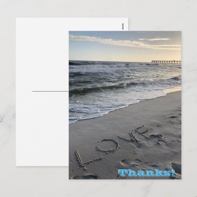 Thanks Holiday Postcard (Front/Back)