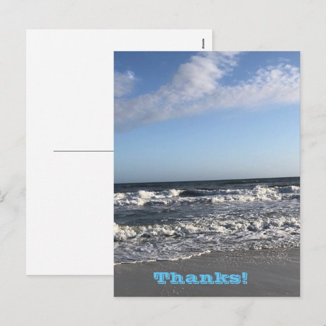 Thanks Holiday Postcard (Front/Back)