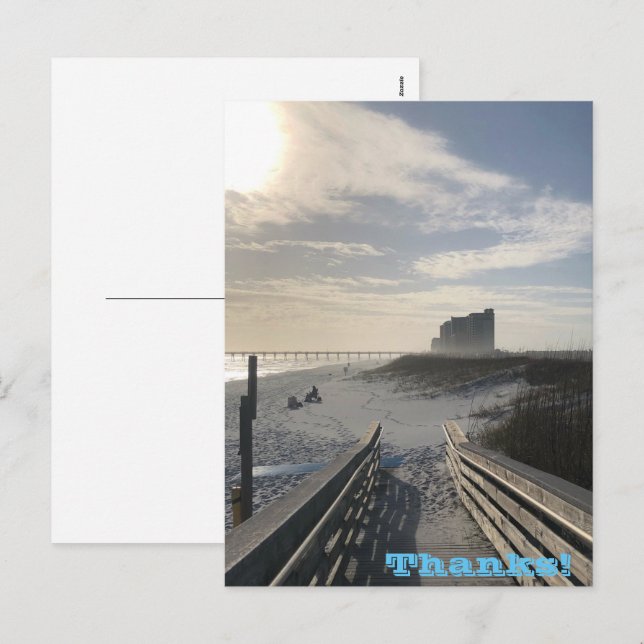 Thanks Holiday Postcard (Front/Back)