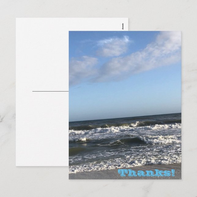 Thanks Holiday Postcard (Front/Back)