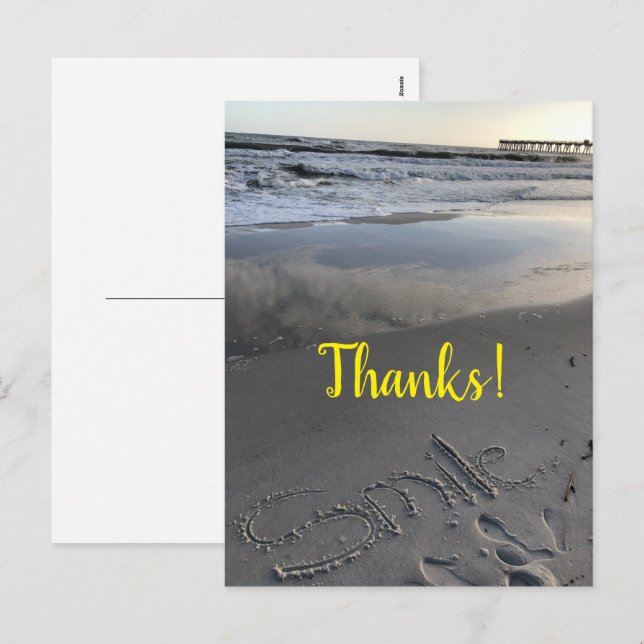 Thanks Holiday Postcard (Front/Back)
