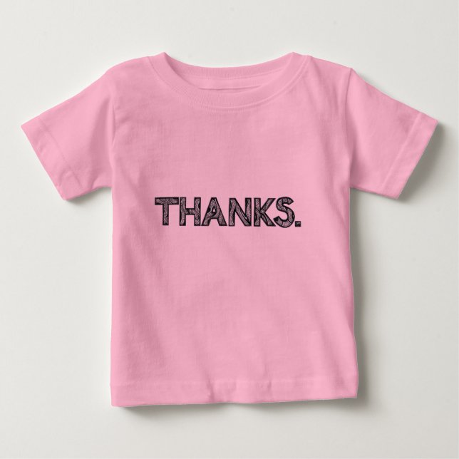 THANKS | Kid's T-Shirt | Customisable (Front)