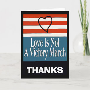 THANKS, Love Is Not A Victory March, edit te Holiday Card