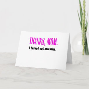 thanks mum thank you card