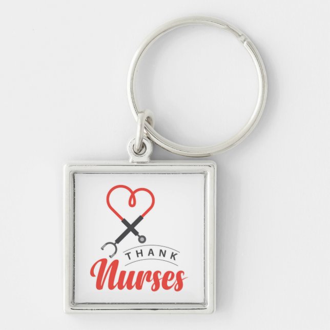 Thanks Nurses Key Ring (Front)