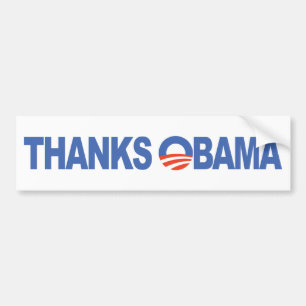 Thanks Obama Bumper Sticker