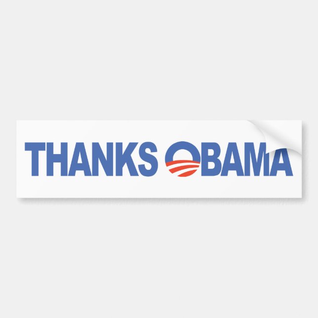 Thanks Obama Bumper Sticker (Front)