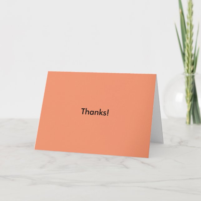 Thanks! Passive Aggressive Greeting Card (Front)