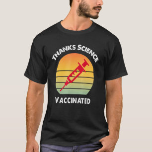 Thanks Science Vaccinated Retro Vintage Pro Vaccin T-Shirt