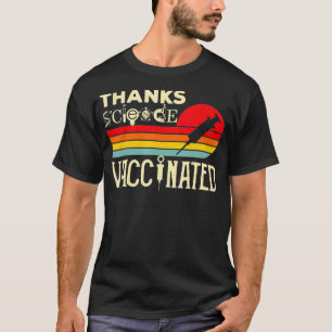 Thanks Science Vaccinated Retro Vintage Pro Vaccin T-Shirt