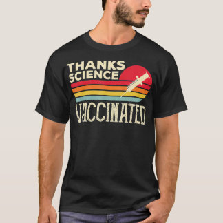 Thanks Science Vaccinated Retro Vintage Pro Vaccin T-Shirt