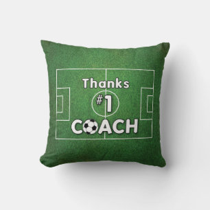 Thanks Soccer Coach Grass Field Cushion