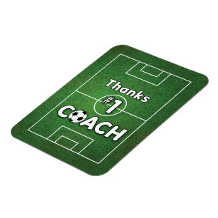 Thanks Soccer Coach Grass Field Magnet