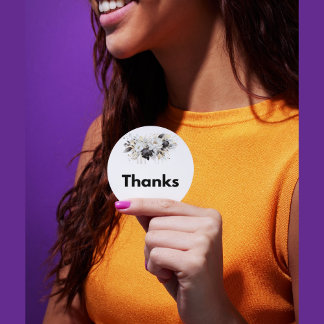 Thanks Sticker - Modern floral stickers