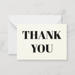 Thanks, Thank you, black ivory Advice Card