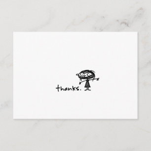 thanks. thank you card