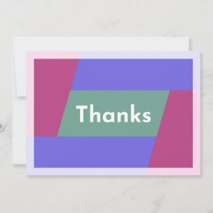 "Thanks" Thank You Card