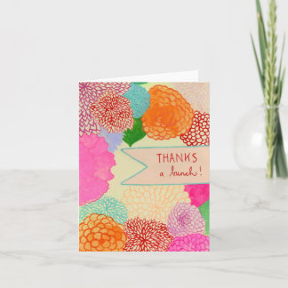 thanks to bunch! thank you card