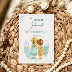 Thanks to Jehovah for Friends like You Card