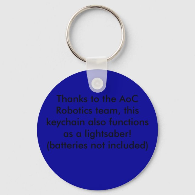 Thanks to the AoC Robotics team, this keychain ... (Front)