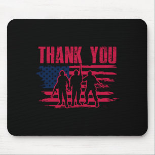 Thanks To Veterans Patriotic Thank Vets Aamerican Mouse Pad