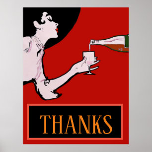 THANKS, Vintage Lady Posters