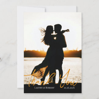 Thanks Wedding Flat Thank You Card