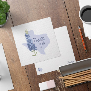 Thanks Y'all Bluebonnet Texas Card