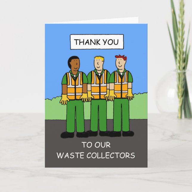 Thanks You to Waste Collectors Card (Front)