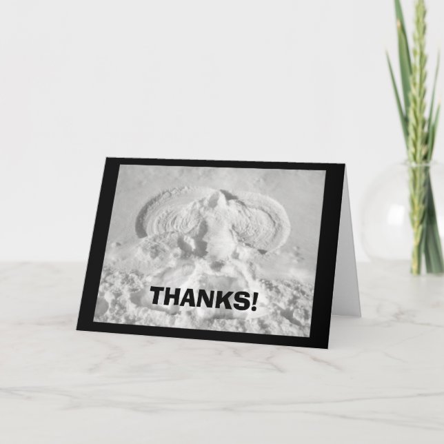 Thanks! You're An Angel Thank You Card (Front)