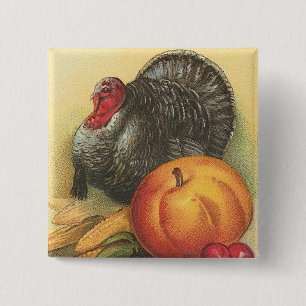 Thanksgiving 15 Cm Square Badge