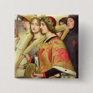 Thanksgiving 15 Cm Square Badge