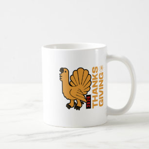 Thanksgiving 2026 Design Depicting A Gobbling Turk Coffee Mug