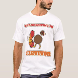Thanksgiving 5K Survivor Funny Race Shirt
