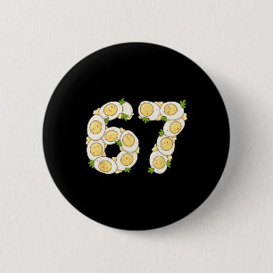 Thanksgiving 67 Deviled Eggs Funny Six Seven Devil 6 Cm Round Badge