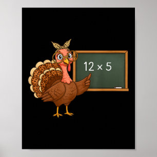 Thanksgiving 67 Teacher Six Seven Meme Turkey Day Poster