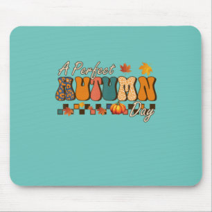 Thanksgiving A Perfect Autumn Day Retro Vintage Mouse Pad
