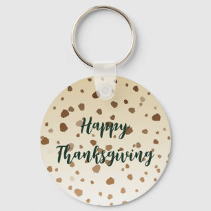 Thanksgiving Acorns Key Ring