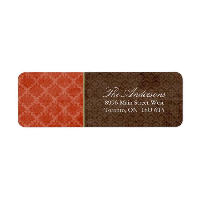 Thanksgiving Address Labels (Front)