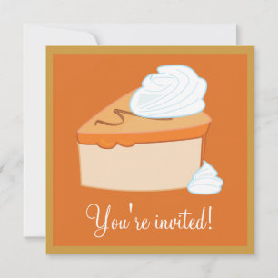 Thanksgiving After-Dinner Dessert Party Invitation