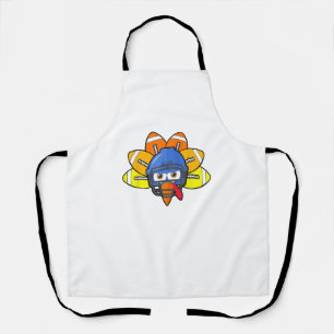 Thanksgiving American Football Youth Shirt, Turkey Apron