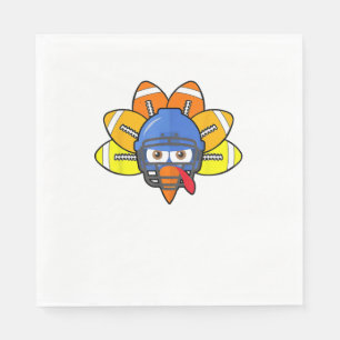 Thanksgiving American Football Youth Shirt, Turkey Napkin