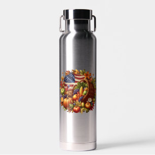 Thanksgiving/American/Turkey/Fall Water Bottle