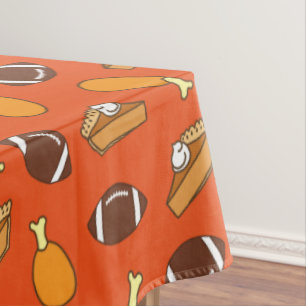 Thanksgiving and Football Tablecloth