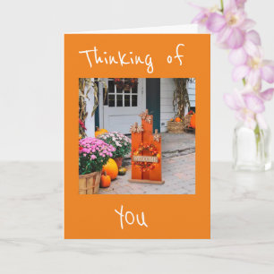 THANKSGIVING AND THINKING OF **YOU** CARD