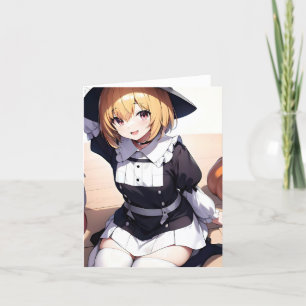 Thanksgiving Anime A - AI Folded Holiday Card