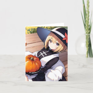 Thanksgiving Anime C - AI Holiday Card